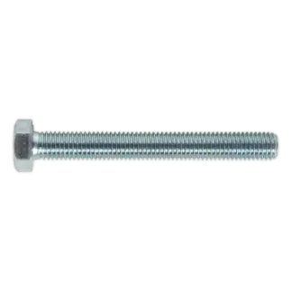 8.8 Zinc Plated HT Setscrew M12 x 100mm, DIN 933 - Pack of 10 [SS12100]