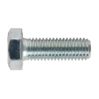 8.8 Zinc Plated HT Setscrew M12 x 35mm, DIN 933 - Pack of 25 [SS1235]