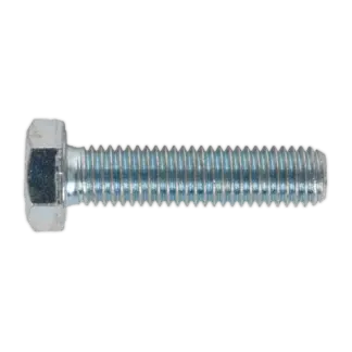 8.8 Zinc Plated HT Setscrew M12 x 50mm, DIN 933 - Pack of 25 [SS1250]
