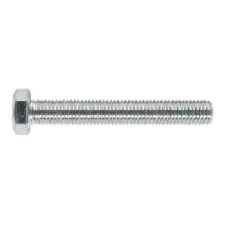 8.8 Zinc Plated HT Setscrew M14 x 100mm, DIN 933 - Pack of 10 [SS14100]