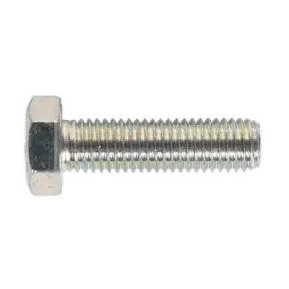 8.8 Zinc Plated HT Setscrew M14 x 50mm, DIN 933 - Pack of 10 [SS1450]