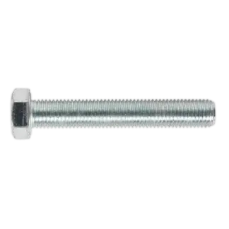 8.8 Zinc Plated HT Setscrew M16 x 100mm, DIN 933 - Pack of 5 [SS16100]