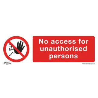 Worksafe® No Access Safety Sign - Rigid Plastic [SS17P1]