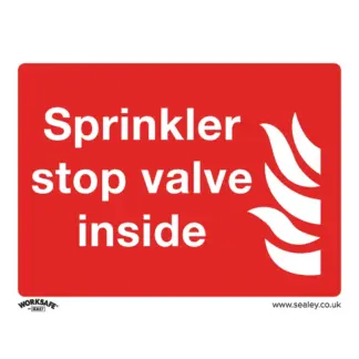 Worksafe® Sprinkler Stop Valve Safety Sign - Rigid Plastic [SS23P1]