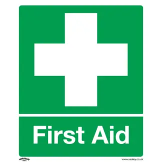 Worksafe® First Aid Safety Sign - Rigid Plastic [SS26P1]