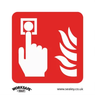 Worksafe® Fire Alarm Symbol Safety Sign - Self-Adhesive Vinyl [SS31V1]