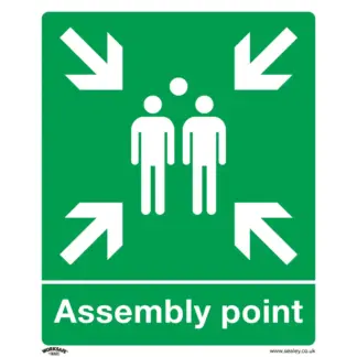 Worksafe® Assembly Point Safety Sign - Rigid Plastic [SS37P1]