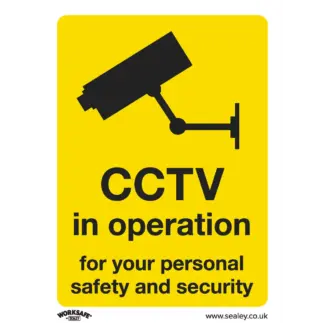 Worksafe® CCTV Safety Sign - Rigid Plastic [SS40P1]