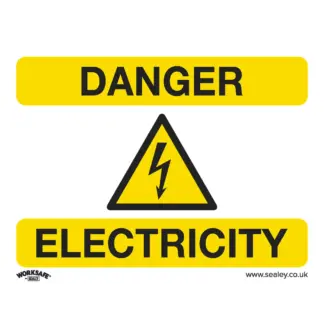 Worksafe® Danger Electricity Safety Sign - Rigid Plastic [SS41P1]