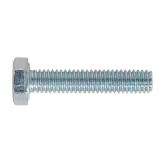 8.8 Zinc Plated HT Setscrew M4 x 20mm, DIN 933 - Pack of 50 [SS420]