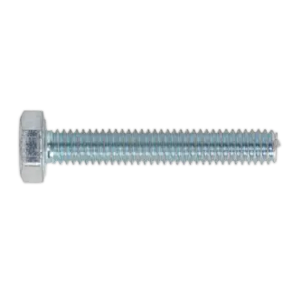 8.8 Zinc Plated HT Setscrew M4 x 25mm, DIN 933 - Pack of 50 [SS425]