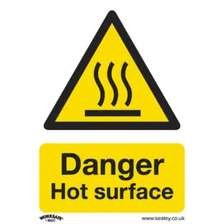 Worksafe® Danger Hot Surface Safety Sign - Rigid Plastic [SS42P1]