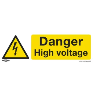 Worksafe® Danger High Voltage Safety Sign - Rigid Plastic [SS48P1]