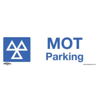 Worksafe® MOT Parking Safety Sign, Self-Adhesive Vinyl [SS49V1]