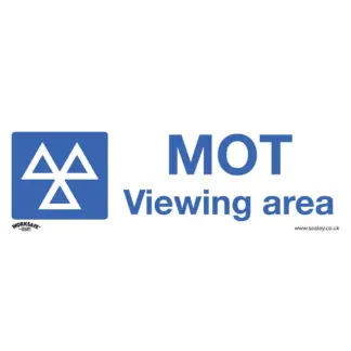 Worksafe® MOT Viewing Area Safety Sign - Self-Adhesive Vinyl [SS50V1]