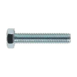 8.8 Zinc Plated HT Setscrew M5 x 25mm, DIN 933 - Pack of 50 [SS525]