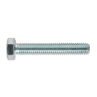 8.8 Zinc Plated HT Setscrew M5 x 30mm, DIN 933 - Pack of 50 [SS530]