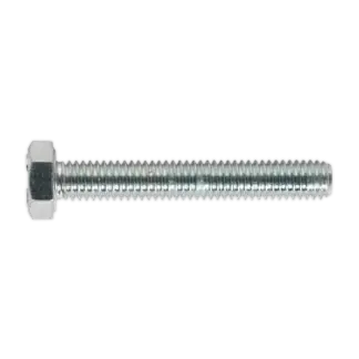 8.8 Zinc Plated HT Setscrew M6 x 40mm, DIN 933 - Pack of 50 [SS640]