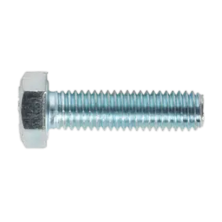 8.8 Zinc Plated HT Setscrew M8 x 30mm, DIN 933 - Pack of 50 [SS830]