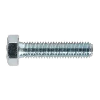 8.8 Zinc Plated HT Setscrew M8 x 35mm, DIN 933 - Pack of 50 [SS835]