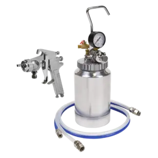 Pressure Pot System with Spray Gun & Hoses 1.8mm Set-Up [SSG1P]
