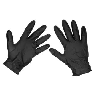 Diamond Grip Extra-Thick Nitrile Powder-Free Gloves, Black, X-Large - Pack of 50 [SSP57XL]