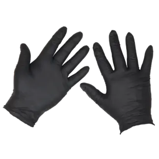 Extra-Thick Powder-Free Disposable Nitrile Gloves, Large - Pack of 100 [SSP60L]