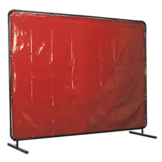 Workshop Welding Curtain & Frame 2.4 x 1.75m  - EN ISO 25980:2014 [SSP993]