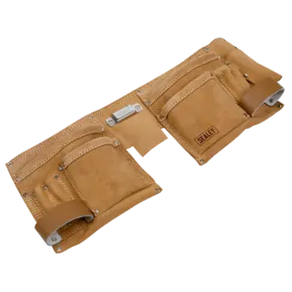 Double Pouch Leather Tool Belt [STBL01]