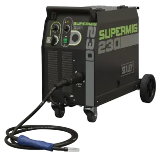 Professional Gas/Gasless MIG Welder with Binzel® Euro Torch 230A 230V [SUPERMIG230]