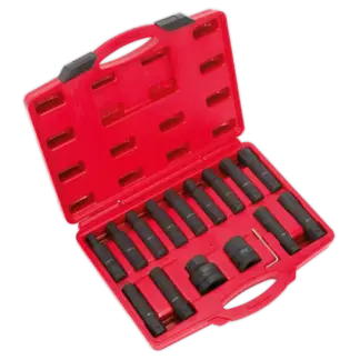 Impact Hex, TRX-Star* & TRX-Star* Female Socket Bit Set 3/4" & 1"Sq Drive 16pc [SX098]