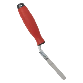 Stainless Steel Edging Trowel with Rubber Handle 12mm [T0309]