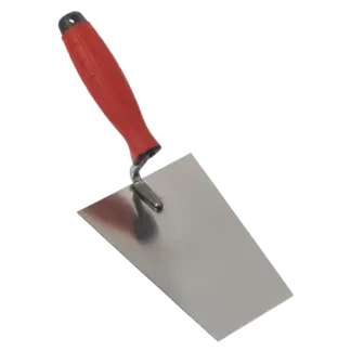 Stainless Steel Masonry Trowel with Rubber Handle 160mm [T1203]