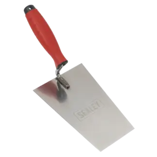 Stainless Steel Bucket Trowel with Rubber Handle 180mm [T1204]