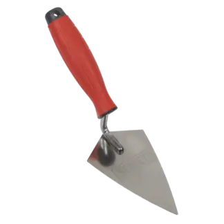 Stainless Steel Sharp Pointing Trowel with Rubber Handle 140mm [T1222]