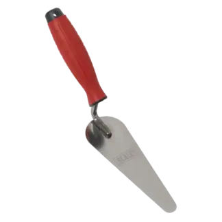 Stainless Steel Narrow Gauging Trowel with Rubber Handle 160mm [T1225]