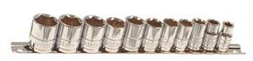 Franklin 11 pce 6 pt Metric Surface Drive Socket Set 3/8" dr