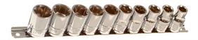 Franklin 10 pce 6 pt Surface Drive Socket Set 1/2" dr