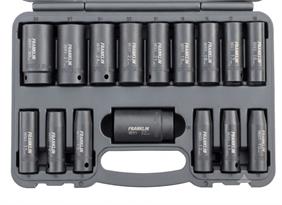 Franklin 16 pce 6 pt Deep Impact Socket Set 1/2" dr