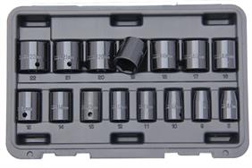 Franklin 15 pce 6 pt Impact Socket Set 3/8" dr