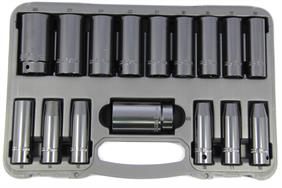 Franklin 16 pce 12 pt Deep Impact Sockets 1/2" dr