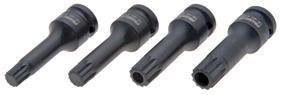 Franklin 4 pce Impact Spline Bit Set 1/2" dr