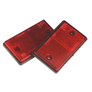Reflex Reflector Oblong Red - Pack of 2 [TB24]