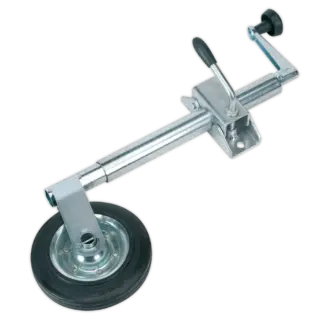 Jockey Wheel & Clamp 35mm - 150mm Solid Wheel [TB371]