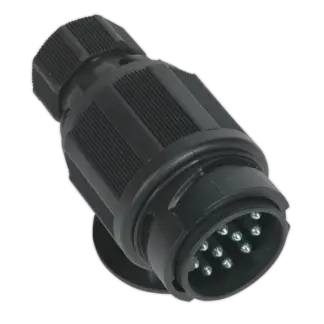 Towing Plug 13-Pin Euro Plastic 12V Twin Inlet [TB54]