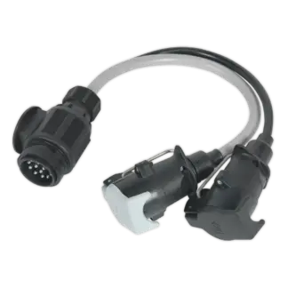 Conversion Lead 13-Pin Euro to 7-Pin N & S Type Plugs 12V [TB55]