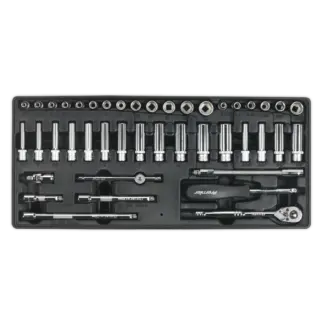 Premier Socket Set with Tool Tray 1/4"Sq Drive 43pc [TBT19]