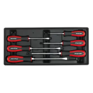 Premier Hammer-Thru Screwdriver Set with Tool Tray 6pc [TBT29]