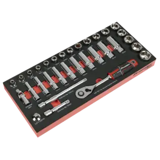 Premier Socket Set with Tool Tray 3/8"Sq Drive 32pc [TBT41]