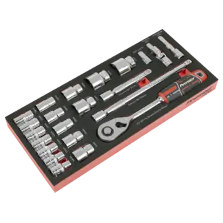 Premier Socket Set with Tool Tray 1/2"Sq Drive 22pc [TBT42]